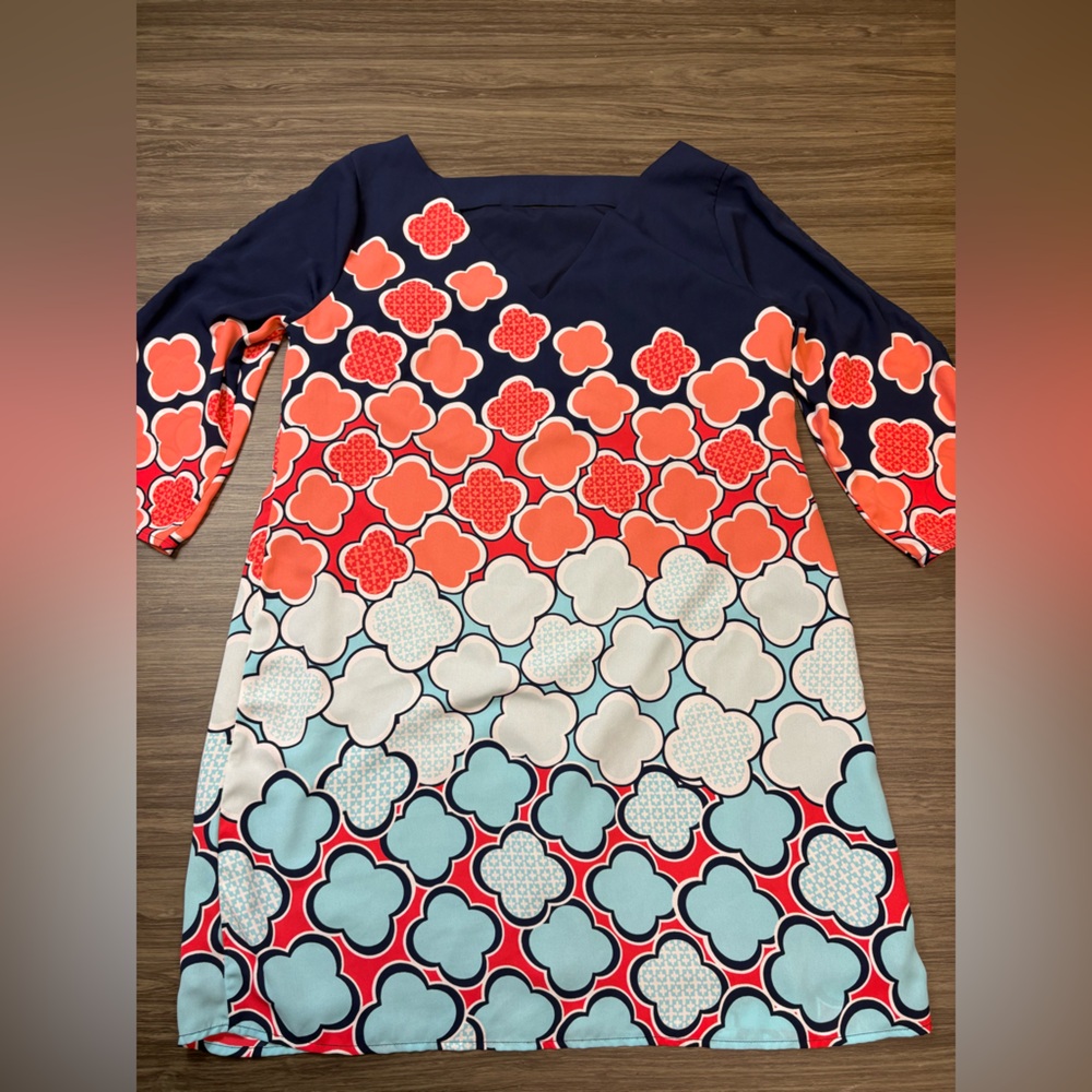 Kaari Blue Curvy Dress Size Large - Picture 5 of 7